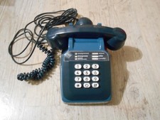 ANCIEN TELEPHONE A TOUCHES BLEU VINTAGE