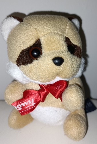 Peluche trudi raton laveur - peluche,