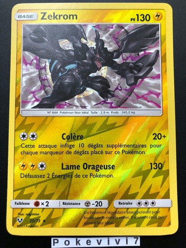 Carte pokemon zekrom - zekrom, 35/73