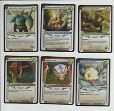 Lot cartes wakfu tcg démon - x6,