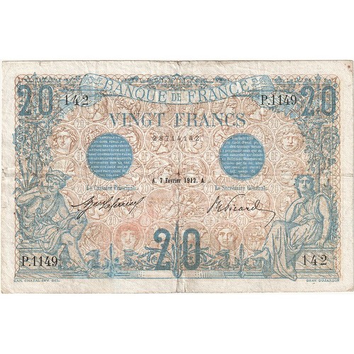 France francs bleu - 20,