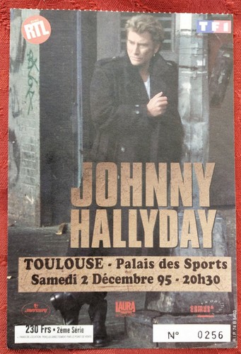 Ticket billet concert johnny - billet,