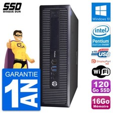 PC HP ProDesk 600 G1 SFF Intel Pentium G3220 RAM 16Go SSD 120Go Windows 10 Wifi