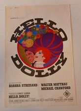 Hello Dolly Barbara Streisand Walter Matthau affiche cinema originale 1969