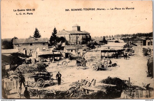 27114 cpa somme tourbe la - cpa,