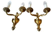 PAIRE D' APPLIQUES EN BRONZE
