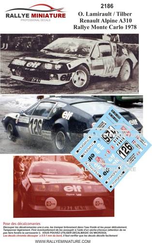 Decals ref 2186 - 2186, alpine