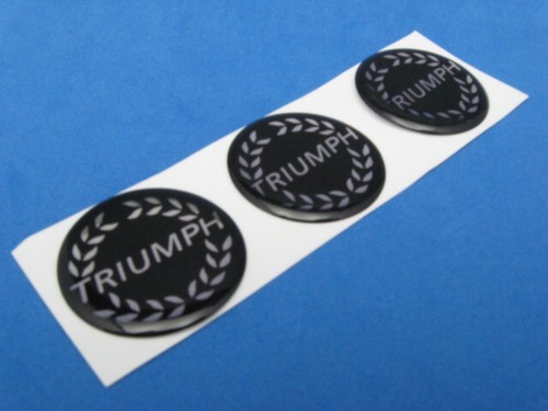 Triumph domed decal - triumph, emblem