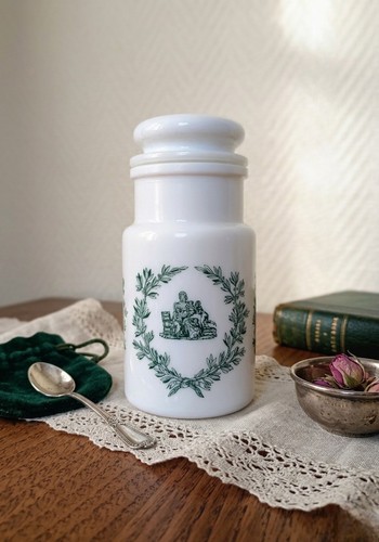 Pot apothicaire opaline - d'apothicaire,