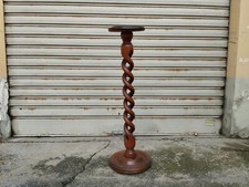 Antique Colonne en Bois Baquet