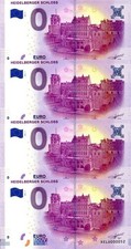 NULL EURO SCHEIN / LOT 4 BILLETS  0 € ALLEMAGNE 2017-1 / NEUFS / PETITS NUMEROS