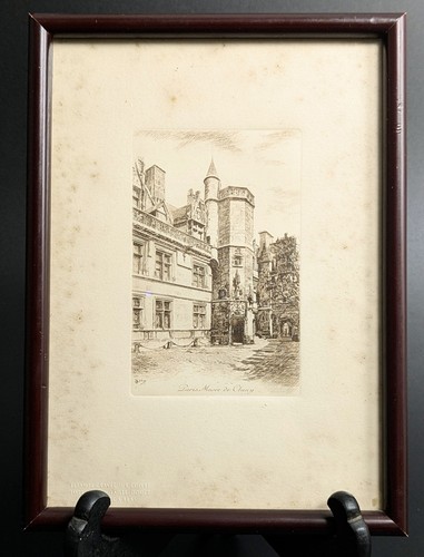 Estampe gravure cuivre - , paris