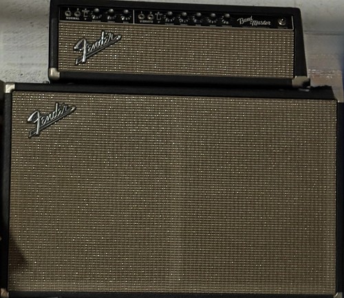 Fender black 1967 bandmaster - fender,