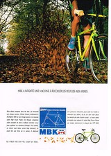 PUBLICITE ADVERTISING 064 1991  MBK   VTT  HPF  2  vélo