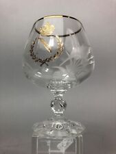 Exceptionnel VERRE À COGNAC Napoléon supposé BACCARAT 19e CRISTAL taillé et doré