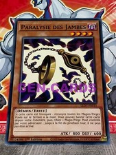 Carte YU GI OH PARALYSIE DES JAMBES LED7-FR011
