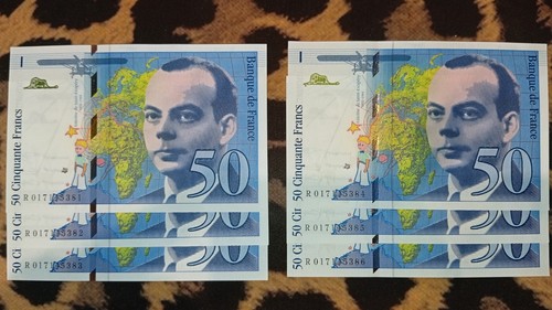 Billets francs exupéry - francs, st