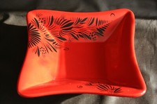 Plat en faïence de quimper HB HENRIOT - Rouge