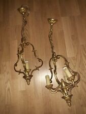 2 high luxury Louis XVI style bronze chandeliers