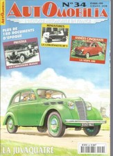 AUTOMOBILIA N°34 LA JUVAQUATRE / CARROSSERIE FRANAY / CITROENNETTE HP 5 / VESPA