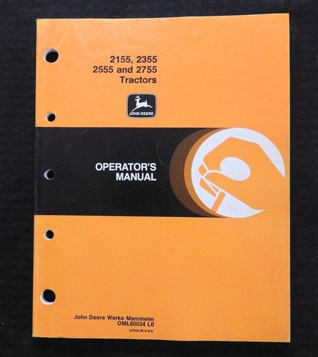 John deere 2155 - 2355, 2755