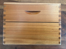 ANCIEN CLASSEUR TRIEUR DE BUREAU RÉTRO EN BOIS ANNÉES 50/60