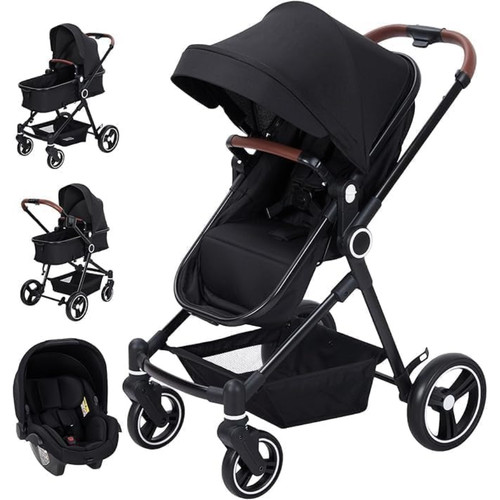 Poussette 3en1 pliable - poussette,