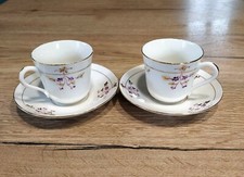 2 tasses café en porcelaine