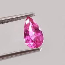 Saphir Rose De Ceylan Naturel Parfait De Qualité AAA Taillé 1,00 CT