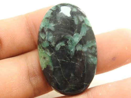Cabochon forme ovale lisse - de,