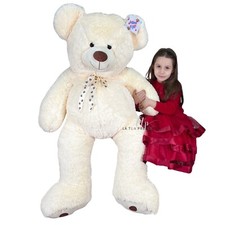 Coccoloso Géant Ours Peluche 130- 150cm Ivoire en Souple Big Taille XXXL