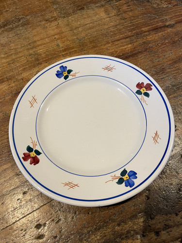 Ancienne assiette dessert - ancienne, à