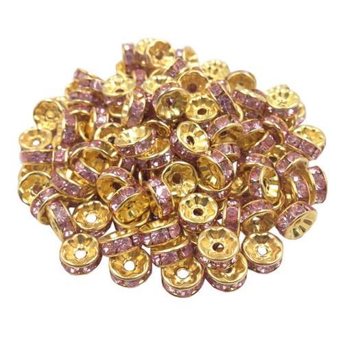 Perles rondelle strass - 20,