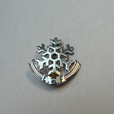 INSIGNE BROCHE BADGE FLOCON NEIGE 1 ETOILE  ESF ECOLE SKI FRANCAIS