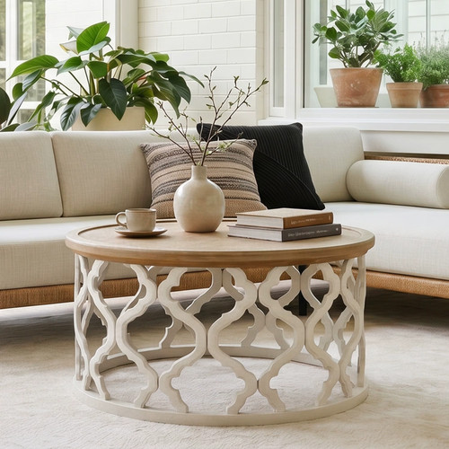 Table basse ronde bois - ronde,