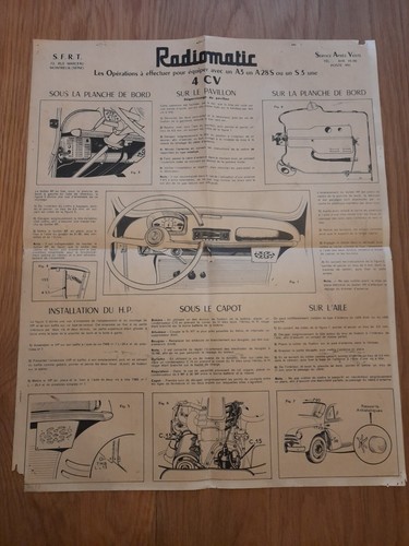 Affiche ancienne radiomatic - affiche,