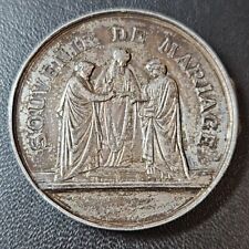 Médaille De Mariage Porte Photo Argent 40mm 16,3grs