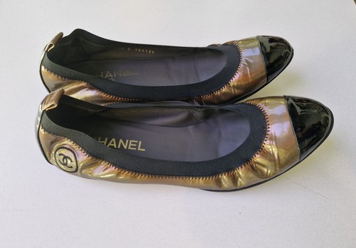 Ballerines chanel cuir - chanel,