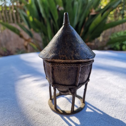 Ancien pot bronze boîte - en,