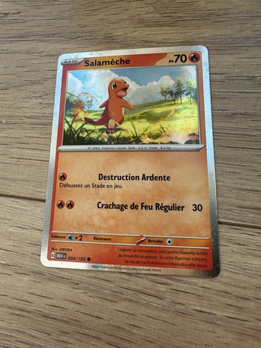 Carte pokemon salamèche holo - pokemon,