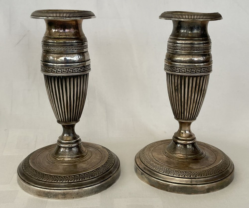 Paire bougeoir bronze - paire,