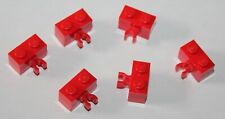 6 x Lego Red Brick with Clip ref 30237 set 5975 10027 9371 6575 7208 7944 6477