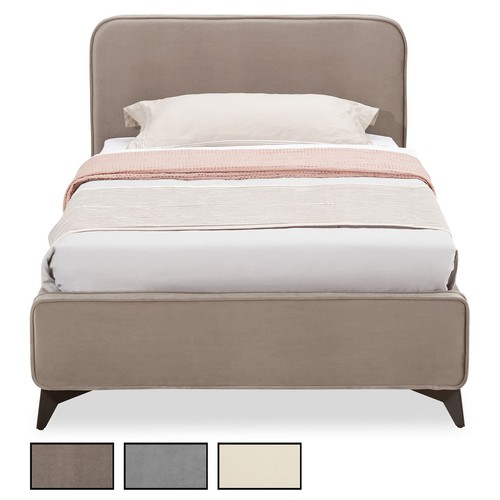 Lit simple 90x190 tissu - simple, en
