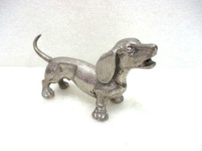 Statuette en laiton nickelé