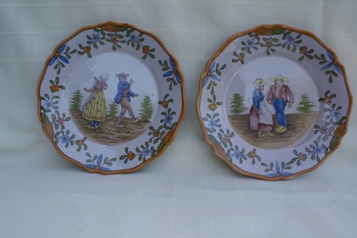Belles assiettes anciennes - assiettes,