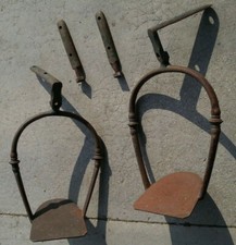 ancien marchepied fiacre caleche chevaux support mural deco industrielle