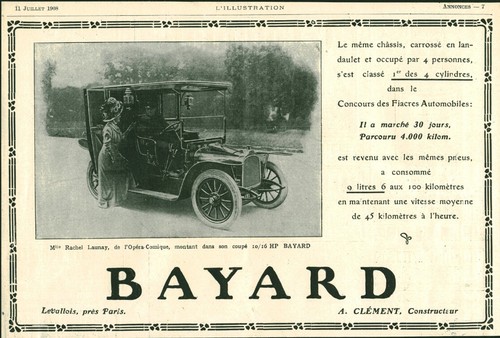 Publicité ancienne automobile