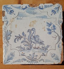 Carreau de poele en faïence