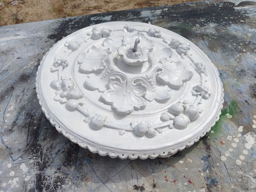 Rosace platre ancienne - rosace,