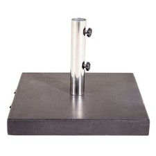 Pied de Parasol en Granite "Stathera" 50cm Gris Foncé